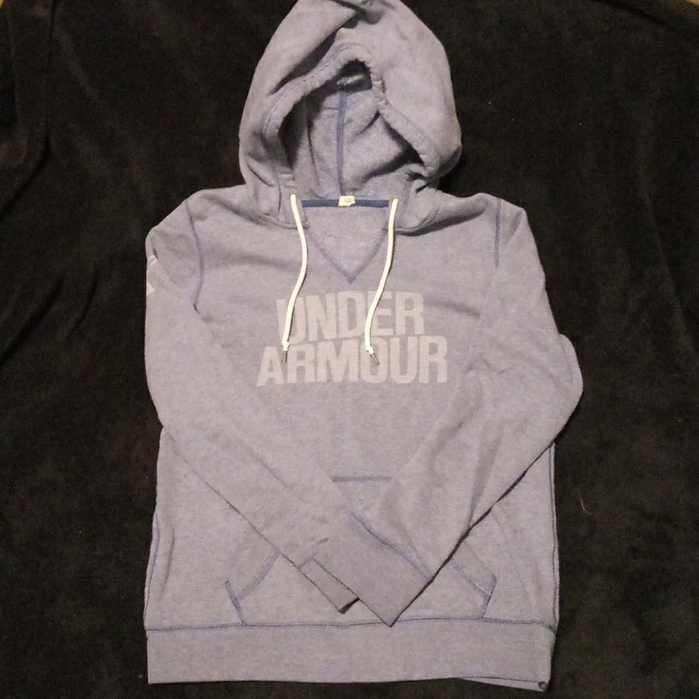 Light blue/gray Under Armour v-neck hoodie